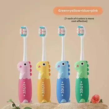 New Super Soft Silicone Cartoon Toothbrush for Kids - Gentle on Gums