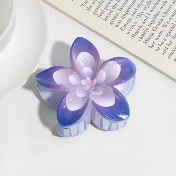 New Sweet Gradient Hair Claw Dopamine Flower Hair Clip for Women Fashion Creative Hairpin Crab Barrette Hair Accessories