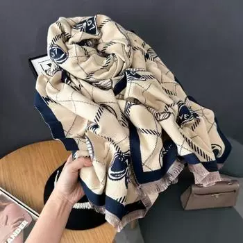 Новый Темперамент Имитация Кашемира Сердце Двусторонний Шарф 186x65cm