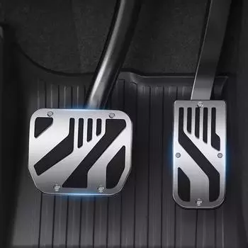 New Tesla Model 3 Y 2025-2025 Foot Pedals Cover Accesories Car Pedal Cover Non-Slip Aluminum Alloy Accelerator Gas Fuel Brake чёрный