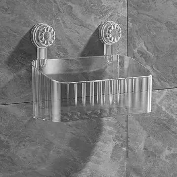 New Thick Durable Bearing Capacity Non-Punching Suction Wall Hanging Kitchen Bathroom Multi-Functional Storage Frame