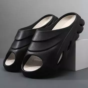 New thick-soled EVA men s slippers sports soft-soled deodorant, non-slip and wear-resistant home flip-flops 40-41