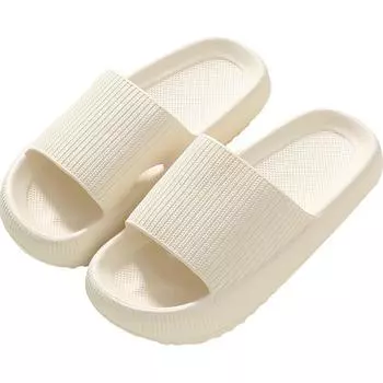 New Thick-soled summer slippers summer home bathroom solid color bathing home indoor slippers slippers women trafza womens 36-37fit35-36 белый