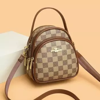 Новая трехслойная сумка для мамы, сумка для мобильного телефона для женщин-больших едоков, доступная во все сезоны, с несколькими отделениями, на плечо, через плечо