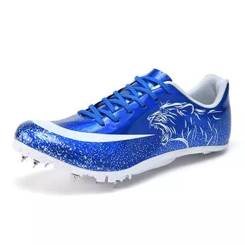 New track shoes men s and women s training youth non-slip nail sprinting shoes competition training wear-resistant track and field nail shoes 39 чёрный