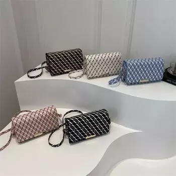 New Trendy and Fashionable Handbag Printed Retro One-shoulder Crossbody Bag Casual and Fashionable Small Square Bag Underarm