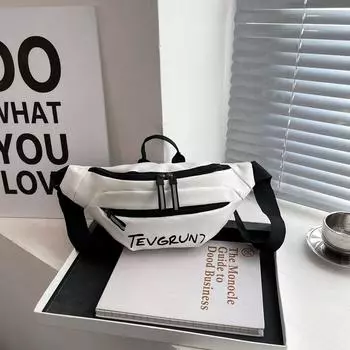 New trendy messenger bag fashionable versatile shoulder bag Hong Kong style texture shoulder bag ins mobile phone bag чёрный