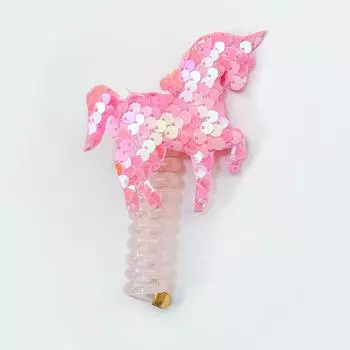 New Unicorn Elastic Hair Rope Cute Girls Telephone Wire Line Elasticity Hair Band For Kids Scrunchies Unicorn Party Headwear