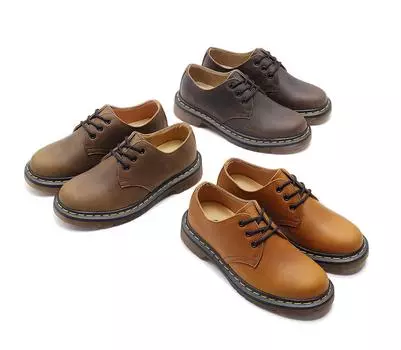 New unisex cowhide work shoes for men and women men s casual leather shoes platform Outdoor homework women s shoes Large size 35