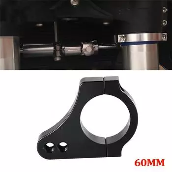 NEW Universal Black Motorcycle 60mm Aluminium Steering Damper Fork Bracket Reduce Lever Vibration For BMW Honda Kawasaki Yamaha