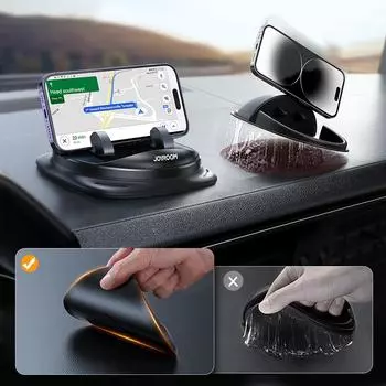 New Universal Car Phone Holder Upgraded Reusable Silicone Phone Mount for Car Dash Anti-Slip Pad Mat Phone Holder чёрный