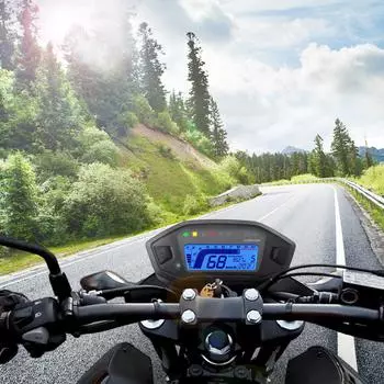 Новый универсальный мотоциклетный прибор ЖК-цифровой 10000 об/мин спидометр мотоцикл для 2-4 цилиндров одометр 7 цветов света