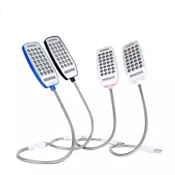 Новая яркая и красочная светодиодная USB-лампа с 28 гибкими лампочками — идеально подходит для подсветки вашего ноутбука, нетбука или компьютера белый