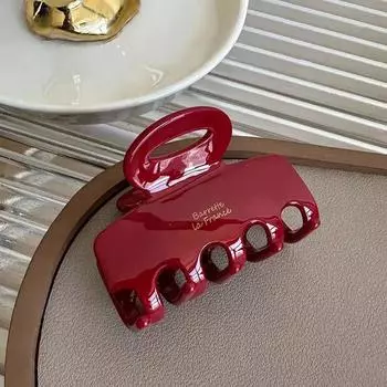 New Vintage Acetate Hair Claw Medium Size Rectangle Dragon Shark Clip Hair Clamps Grab Women Hair Accessories Hair Clips