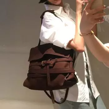 Новая винтажная матовая большая вместительная сумка через плечо, сумка-кроссбоди, кошелек