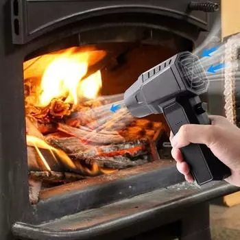 New Violent Outdoor Handheld Small Fan Mini High Wind Power Hair Dryer Camping High Speed Turbo Handheld Fan чёрный