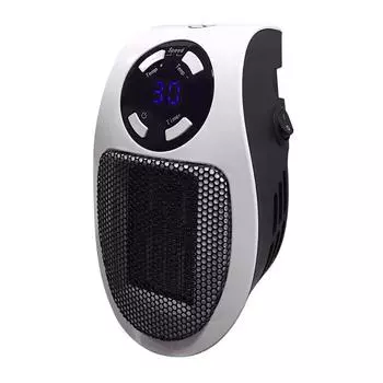 New Wall outlet heater with timer and remote control (+ remote control), US plug, 500 W