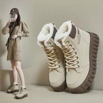 Новые теплые женские туфли на распродаже женские туфли из вулканизированной кожи женские кроссовки Cross TiedLow Heel женские повседневные туфли Zapatillas 35 бежевый