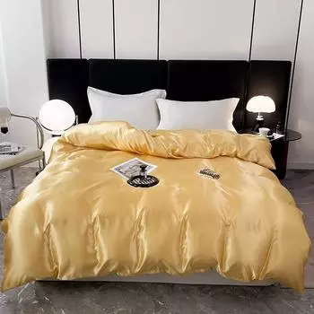 New Washable Single Quilt Bed Set Double Bed Wicks Sweat Cool Crisp Douvet Cover 220x240 200x230 Solid Color Bedding 150x200cm 1pcs