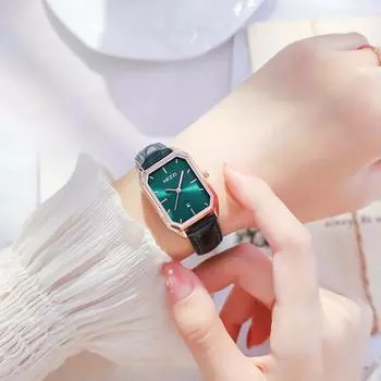 Новые часы Женская мода Женские часы Трендовые часы Кварцевые часы Календарь Ремни Женские часы