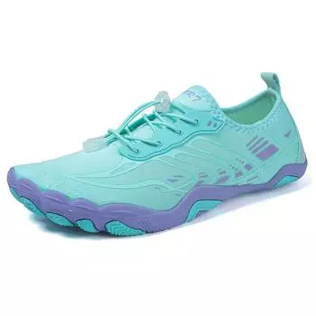 New water and land two-wear wading shoes, creek shoes, couple beach shoes, summer quick-drying, breathable and non-slip swimming shoes 35 серебряный