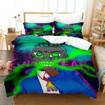 New Wendell & Wild Comedy Bedding Set Single Twin Full Queen King Size Bed Set Adult Kid Bedroom Duvet Cover Sets 3D Anime Bed 70x133cm 2pcs