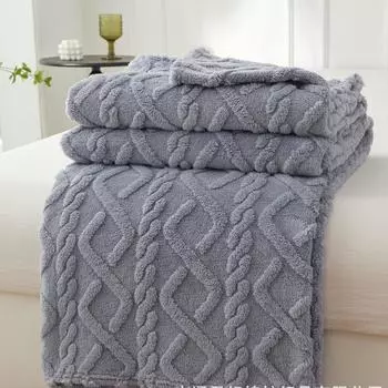 New Winter Blanket Home Warm Sherpa Soft Sofa Cover Throw Newborn Wrap Kids Bedspread Travel Textile Fleece Thick Warm Blanket small 70x100cm