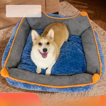 New Winter Kennel Removable and Washable Suitable for All Seasons Pet Kennel for Medium and Large Dogs Pet Supplies L: 80 * 65CM