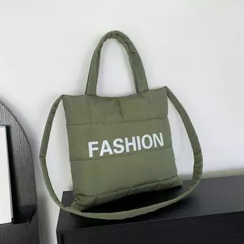 New Winter Large Capacity Hand Tote Bag Fashionable One-shoulder Crossbody Bag Popular Commuting Bag Women