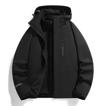 New Winter Men s Mountaineering Suit Men s Jacket Two-piece Outdoor Jacket Men s and Women s Autumn and Winter Three-in-one S