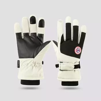 New Winter Ski Gloves Waterproof and Velvet Warm Outdoor Riding Electric Car Windproof Touch Screen Gloves Average size