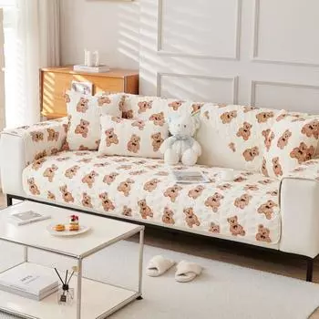 New Winter Sofa Cushion Plush Simple Modern Anti-slip Cushion Thickened Plus Velvet Warm Leather Sofa Cover Cover 70*70cm