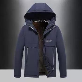 New Winter Style Daddy Mink Warm Park Over Cold Protection Coat Thickened Middle-aged and Elderly Men s Jacket M