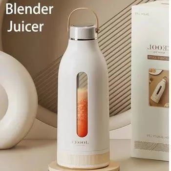 New Wireless Hand Blender Cup Mixer Fresh Fruit Juicer USB Rechargeable Mini Portable Blender 400ML Shakes Smoothie Maker белый