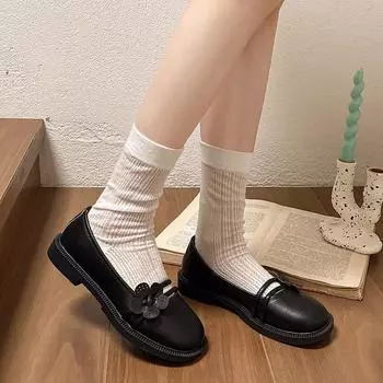 Новые женские туфли на каблуке «Мэри Джейн» на платформе, туфли-лодочки на каблуке, женские винтажные туфли на высоком каблуке для девочек в японском стиле 35 чёрный