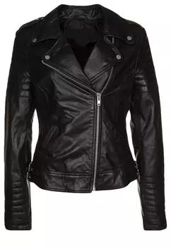 New Women Jacket Black Leather Lambskin Handmade Casual Stylish Biker Wear Soft S чёрный