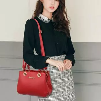 Новые женские кожаные сумки, женские большие сумки-тоут, женские квадратные сумки через плечо, модные сумки через плечо