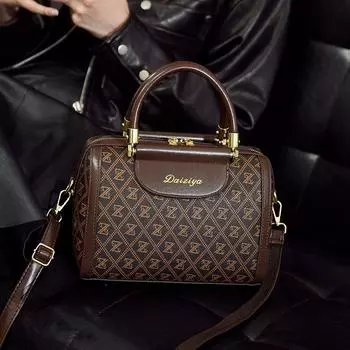 New Women Middle-aged Mother Bag Fashion Pillow Bag 100 Shoulder Crossbody Boston Women Bag .