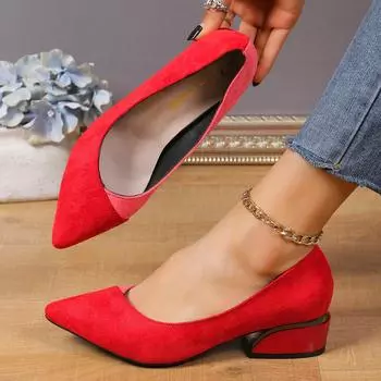 New Women Pointed Toe Flat Shoes Solid Color Knitted Slip on Shoes Casual Breathable Office Flats Women Flat Shoes Loafers Women 36 красный