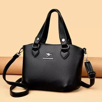 New Women s Bag Handbag Fashion Mother s Food Basket Bag Simple Korean Style Trendy One-shoulder Crossbody Bag Large Capacity
