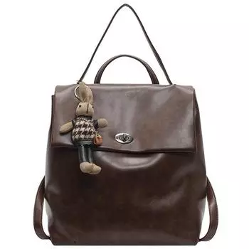 Новая женская сумка, студенческая сумка на два плеча в стиле ретро. белый