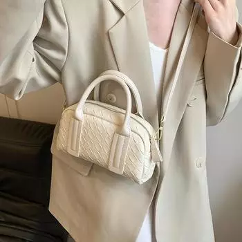 Новая женская сумка через плечо Ling Ge Bao, модная, популярная, маленькая квадратная сумка из искусственной кожи