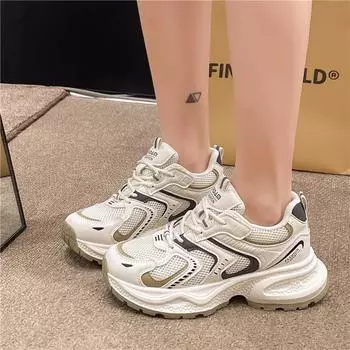 Новые женские повседневные дышащие кроссовки с поддержкой лодыжки каблуки женские туфли 36