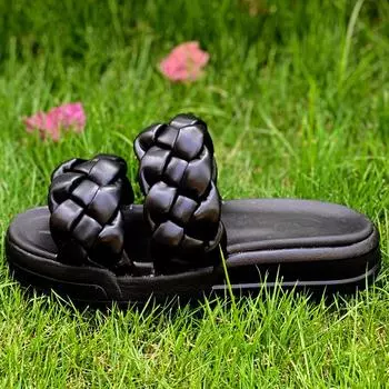 New Women s Casual Slippers Platform Outdoor Anti slip Beach Elegant Fashion Sandals Comfortable EVA Hiking Shoes Large size 36 чёрный