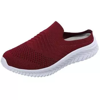 New women s casual sports shoes Comfortable fashion semi-trawl surface light breathable non-slip flat women s shoes 35