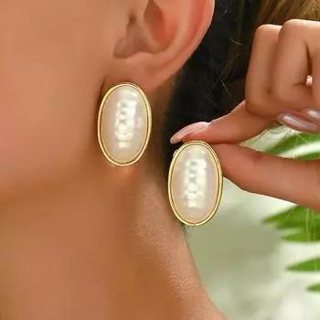 New women s earrings personalized pearl-set diamond design niche stud earrings versatile high-end earrings