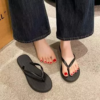 New women s flip-flops summer wear non-slip outdoor sandals splint shoes female students casual beach shoes 36/37 белый