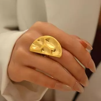 New women s geometric ring, niche opening adjustable index finger ring, love design ring