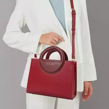 Новая женская высококачественная красная свадебная сумка, модная универсальная сумка из коровьей кожи с ручным креплением на плечо