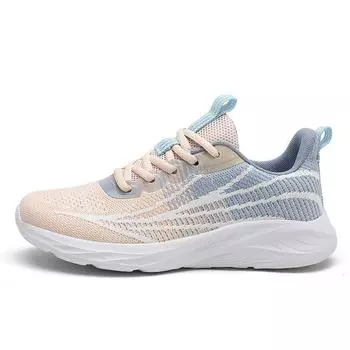New Women s Shoes Flying Sports Shoes Breathable Mesh Surface Fashion Light Casual Shoes 40 чёрный